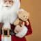 Glitzhome® 18" Faux Fur Christmas Mail Santa Figurine